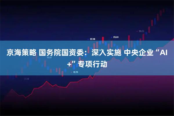 京海策略 国务院国资委：深入实施 中央企业“AI+”专项行动