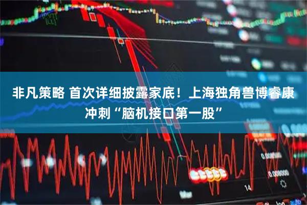 非凡策略 首次详细披露家底！上海独角兽博睿康冲刺“脑机接口第一股”